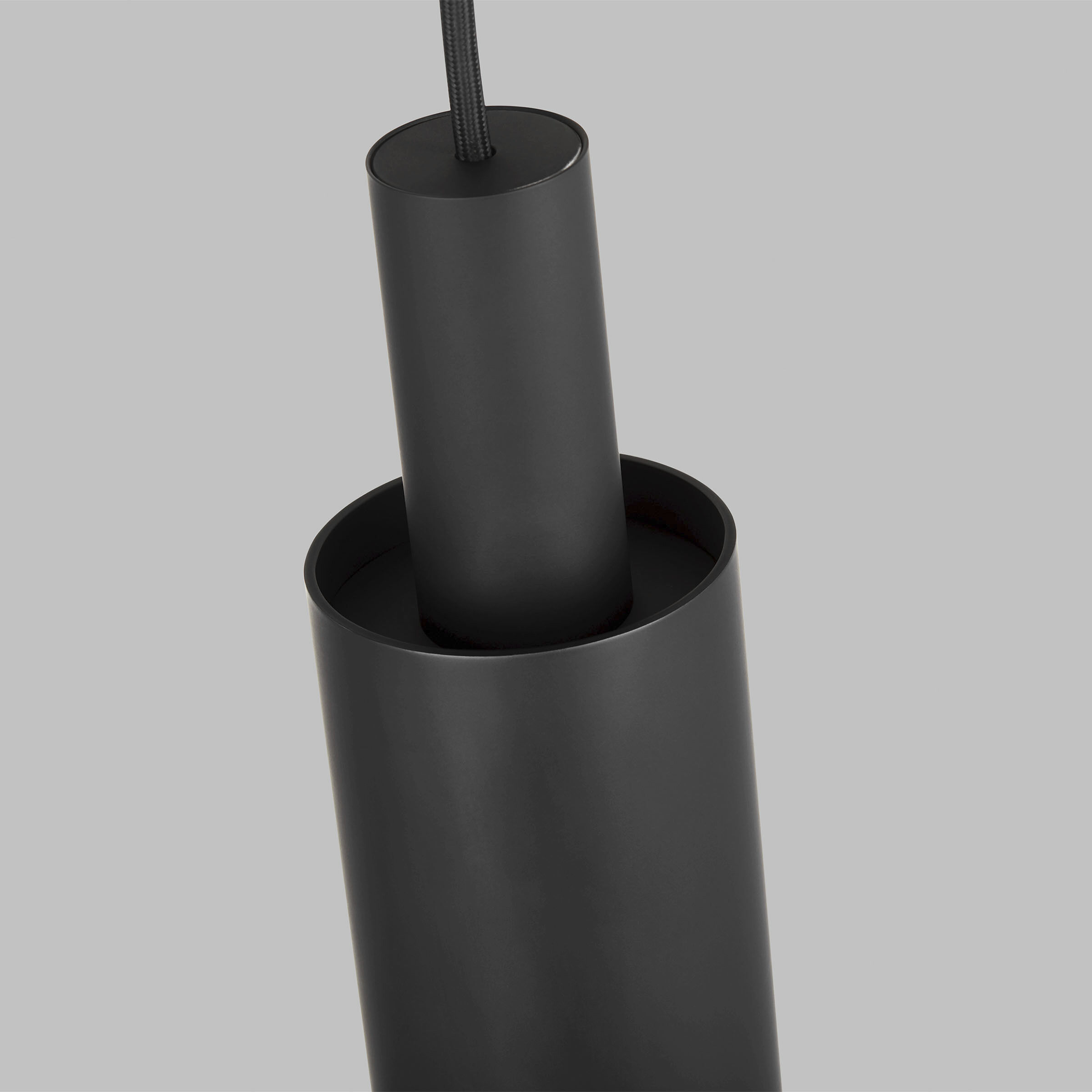 Mick De Giulio Sottile LED Nightshade Black Pendant Ceiling Light, Integrated LED