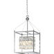 Canada 4 Light 12.6 inch Chrome Chandelier Ceiling Light