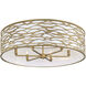 Kato 6 Light 30 inch Havana Gold Semi-Flush Ceiling Light