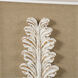 3-Dimensional Leaf Brown / Washed White Wall Art, Rectangle