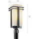 Tremillo 1 Light 20 inch Black Outdoor Post Lantern