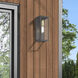 Gaffney 1 Light 11 inch Bronze with Antique Gold Finish Accents Outdoor Wall Lantern, Medium
