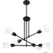 Norro 6 Light 33.5 inch Matte Black Chandelier Ceiling Light