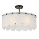 Ashton 4 Light 20 inch Mediterranean Bronze Covertible SemiFlush Ceiling Light, Essentials