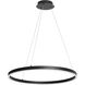 Circulo LED 24 inch Matte Black Chandelier Ceiling Light