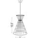 Alito 1 Light 11 inch Matte Black Pendant Ceiling Light