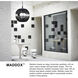 Open Air Maddox 24.25 inch Black Outdoor Pendant in Black / Natural Rattan