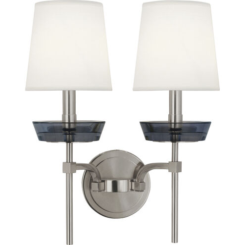 Cristallo 2 Light 14.75 inch Polished Nickel Wall Sconce Wall Light