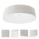 Cermack St. LED 24 inch Ivory Linen Flush Mount Ceiling Light