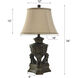 Signature 34 inch 150 watt Majestic Gold Table Lamp Portable Light