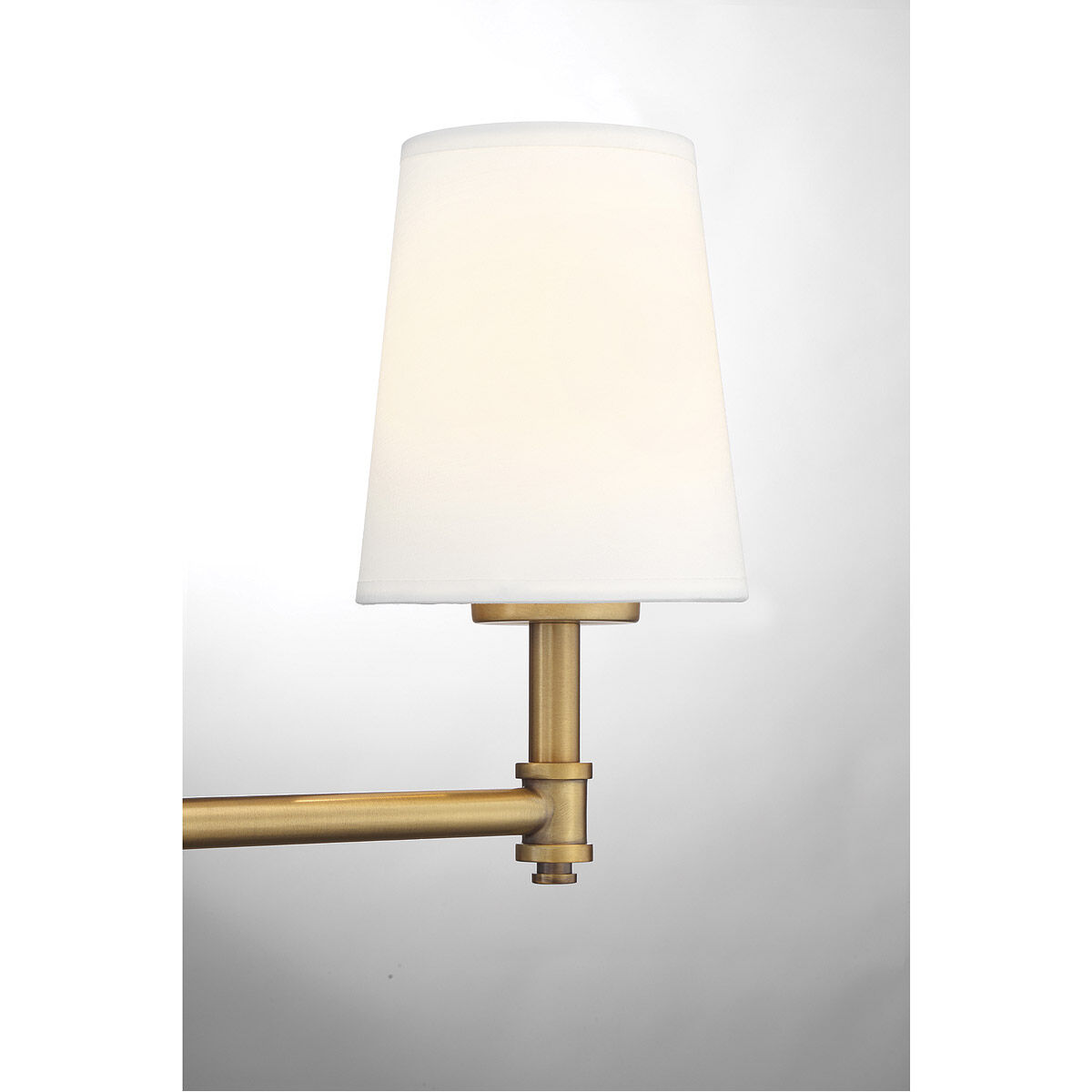 Traditional 3 Light 24 inch Natural Brass Bathroom Vanity Light Wall Light