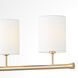 Harmony 7 Light 60 inch Aged Brass Linear Chandelier Ceiling Light
