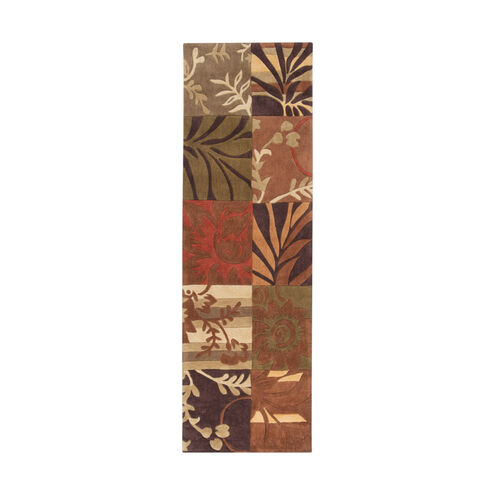 Cosmopolitan 156 X 108 inch Burnt Orange/Camel/Tan/Cream/Khaki/Dark Brown Rugs, Polyester