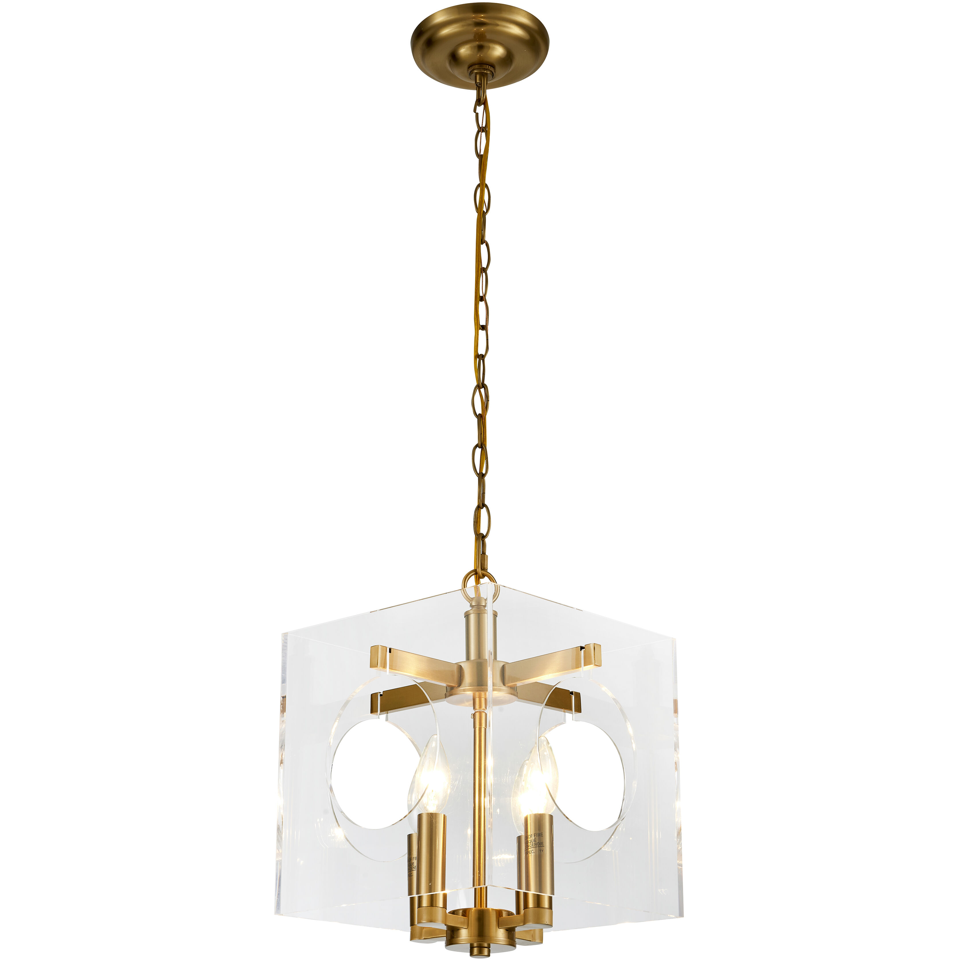 Td10 Series 4 Light 10.00 inch Chandelier