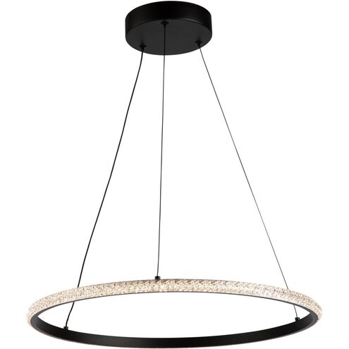 Nova LED 19.7 inch Black Pendant Ceiling Light