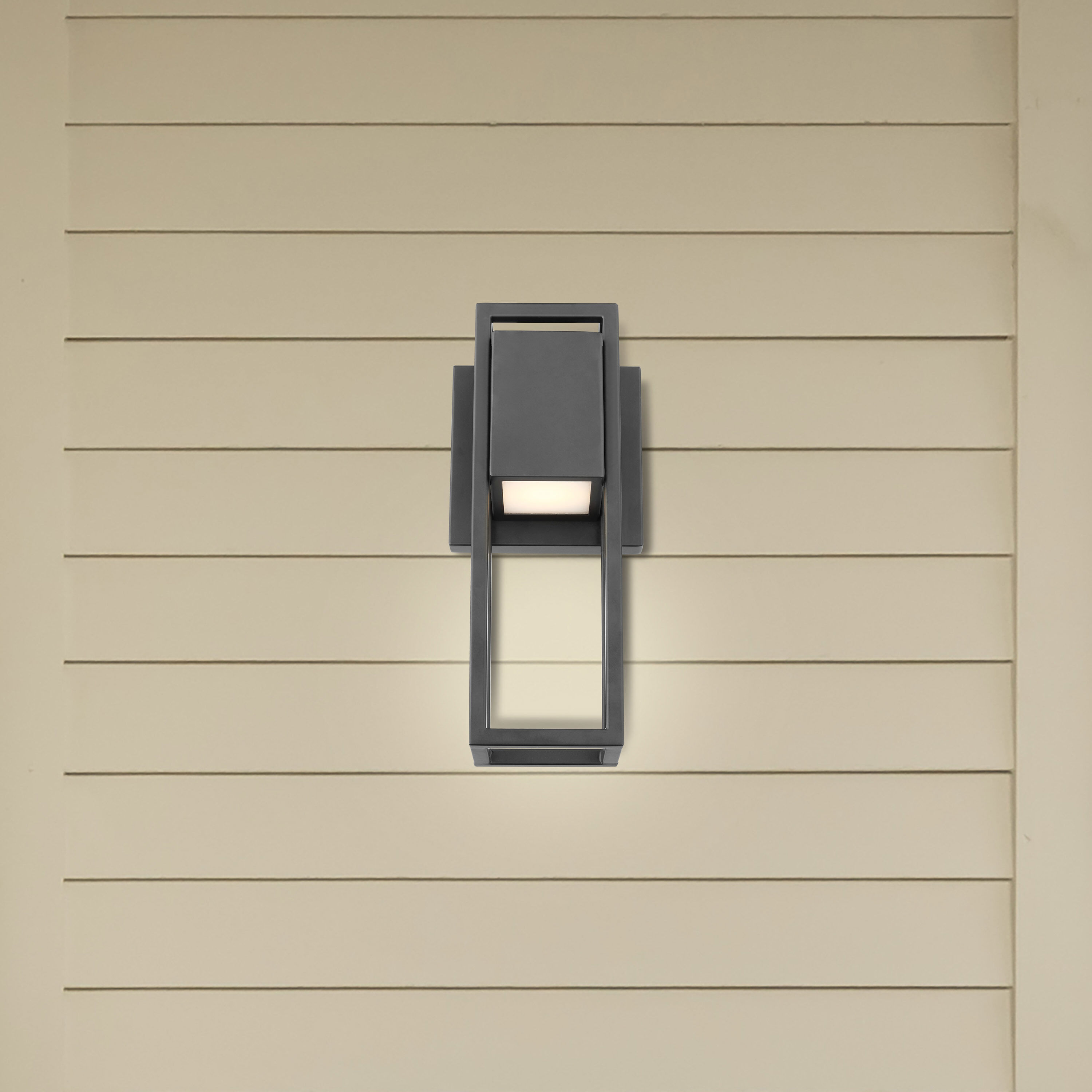 Supreme LED 11 inch Matte Black Outdoor Wall Sconce