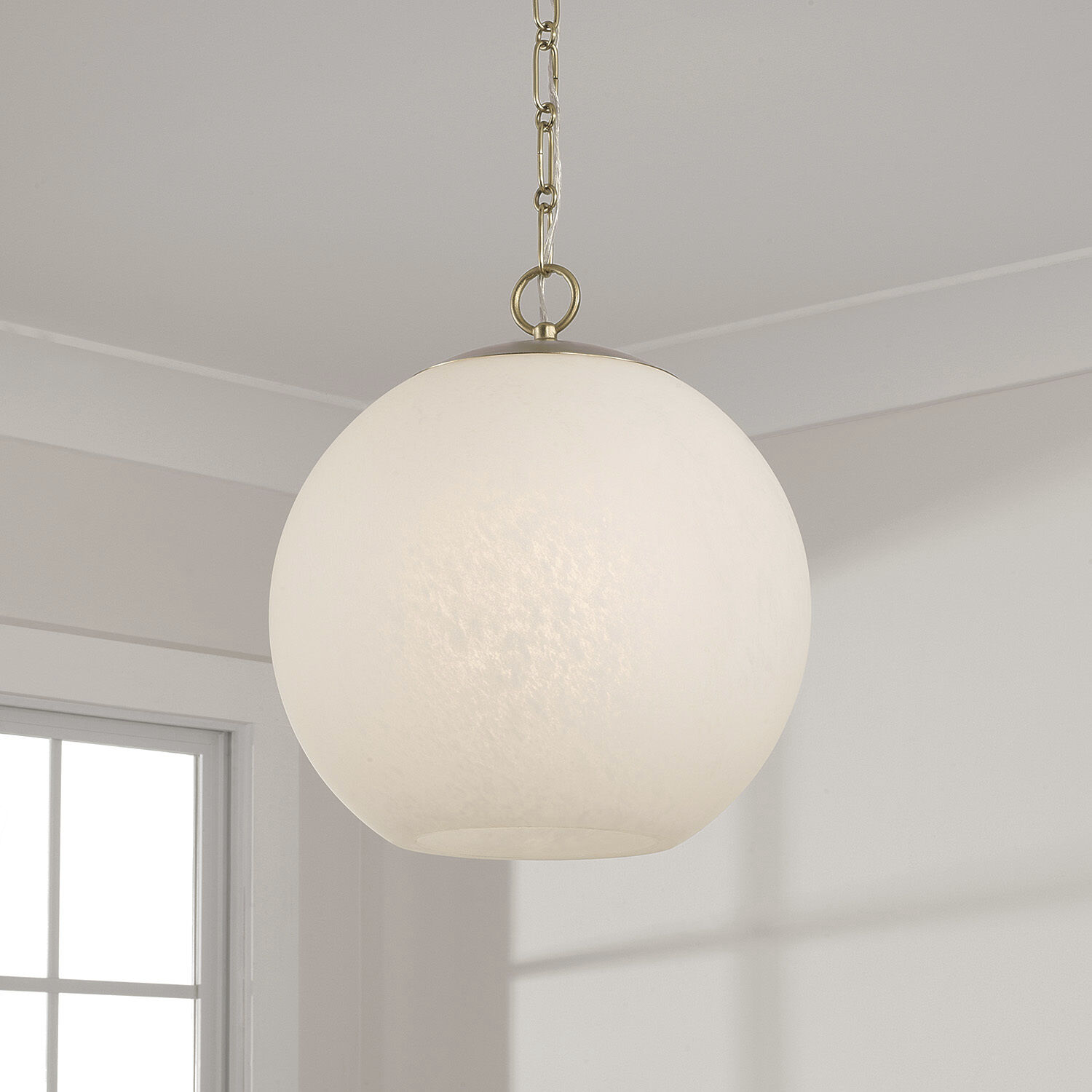 Cleo 1 Light 13.5 inch Matte Brass Pendant Ceiling Light