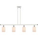 Ballston Hadley LED 48 inch White and Polished Chrome Island Light Ceiling Light in Matte White Glass, Ballston
