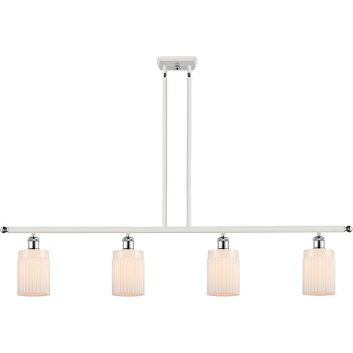 Ballston Hadley LED 48 inch White and Polished Chrome Island Light Ceiling Light in Matte White Glass, Ballston