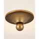 Bryce LED 16.25 inch Gold Flush Mount Ceiling Light, Barry Goralnick Collection