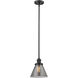 Franklin Restoration Cone 1 Light 8 inch Oil Rubbed Bronze Mini Pendant Ceiling Light in Incandescent, Plated Smoke, Franklin Restoration