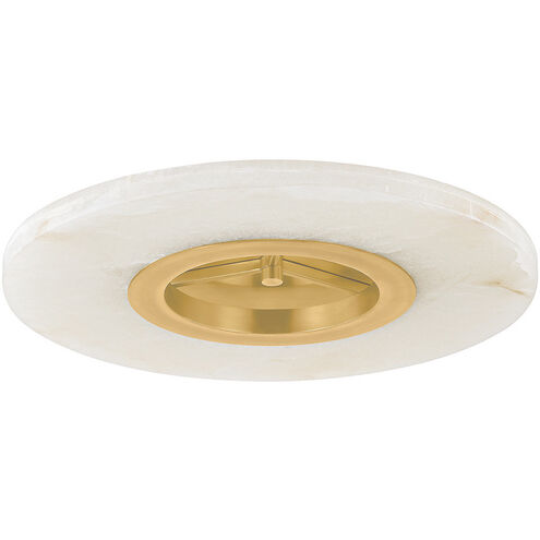 Alto LED 24 inch Aged Brass Semi Flush Ceiling Light