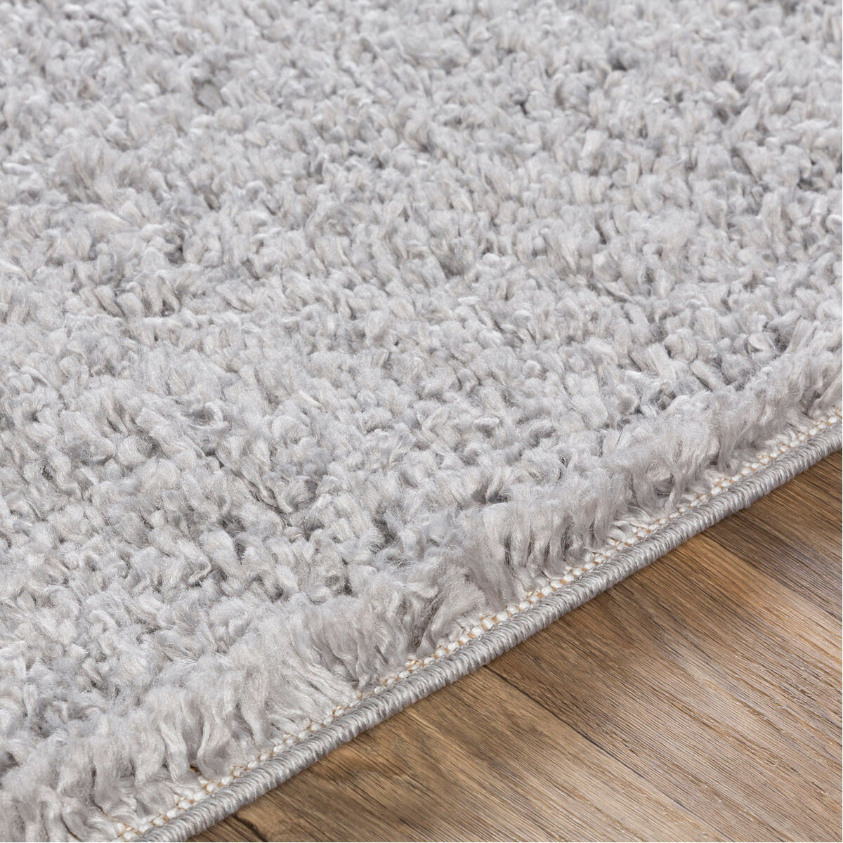 California Shag 87 X 63 inch Medium Gray Rugs in 5 x 8, Rectangle