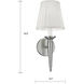 Georgetown Sconce Wall Light in Brushed Nickel