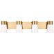 Drew & Jonathan Scott Roy 4 Light 32.25 inch Satin Brass Vanity Light Wall Light