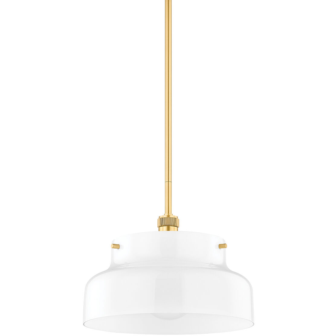 Luella 1 Light 15 inch Aged Brass Pendant Ceiling Light