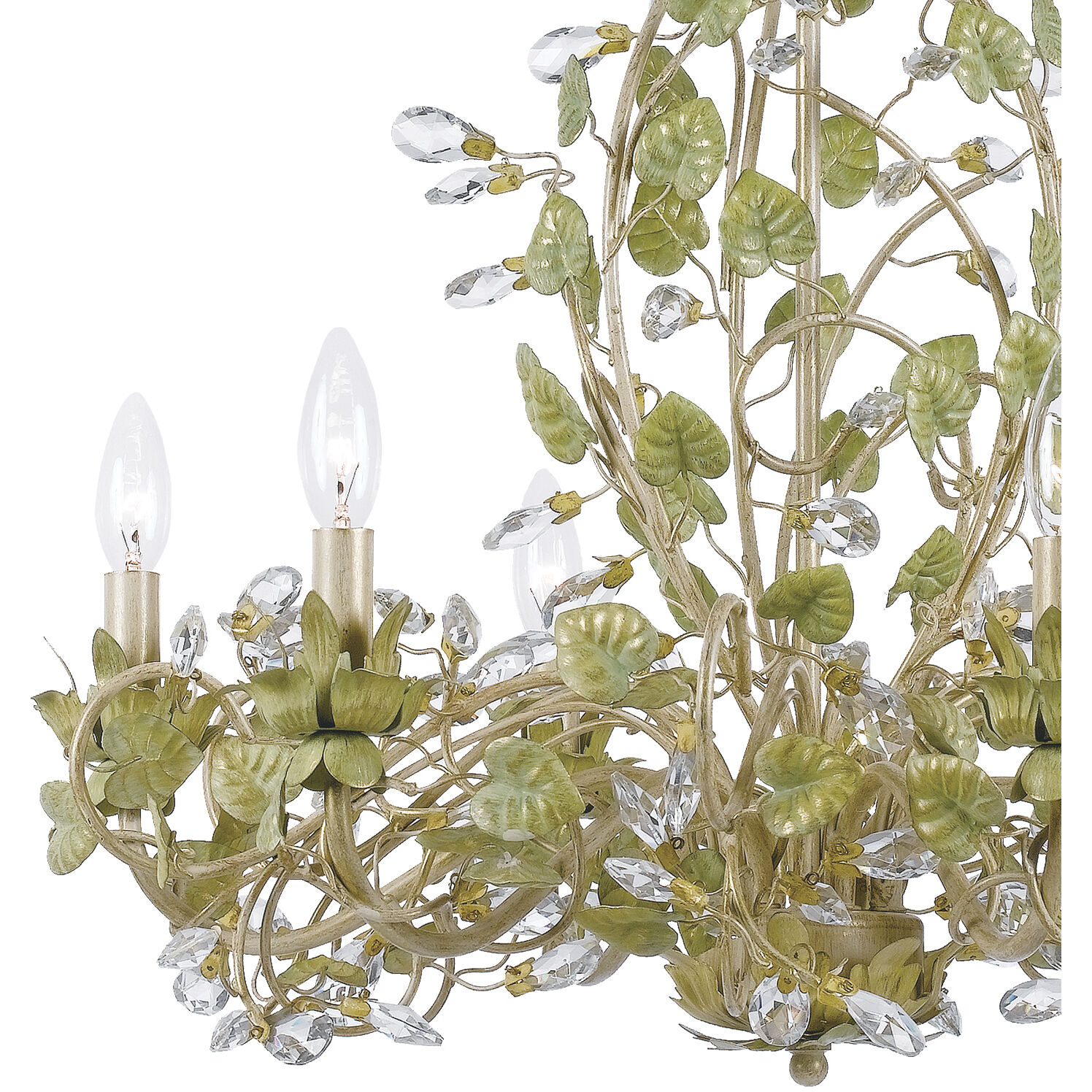 Josie 6 Light 25 inch Champagne Green Tea Chandelier Ceiling Light