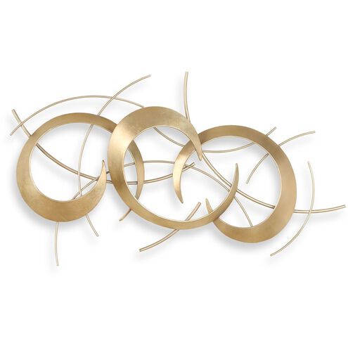 Motivate Antique Gold and Warm Silver Wall Art