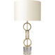 Evans 31 inch 100 watt Champagne Table Lamp Portable Light