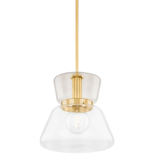 Elodie 1 Light 15 inch Aged Brass Pendant Ceiling Light