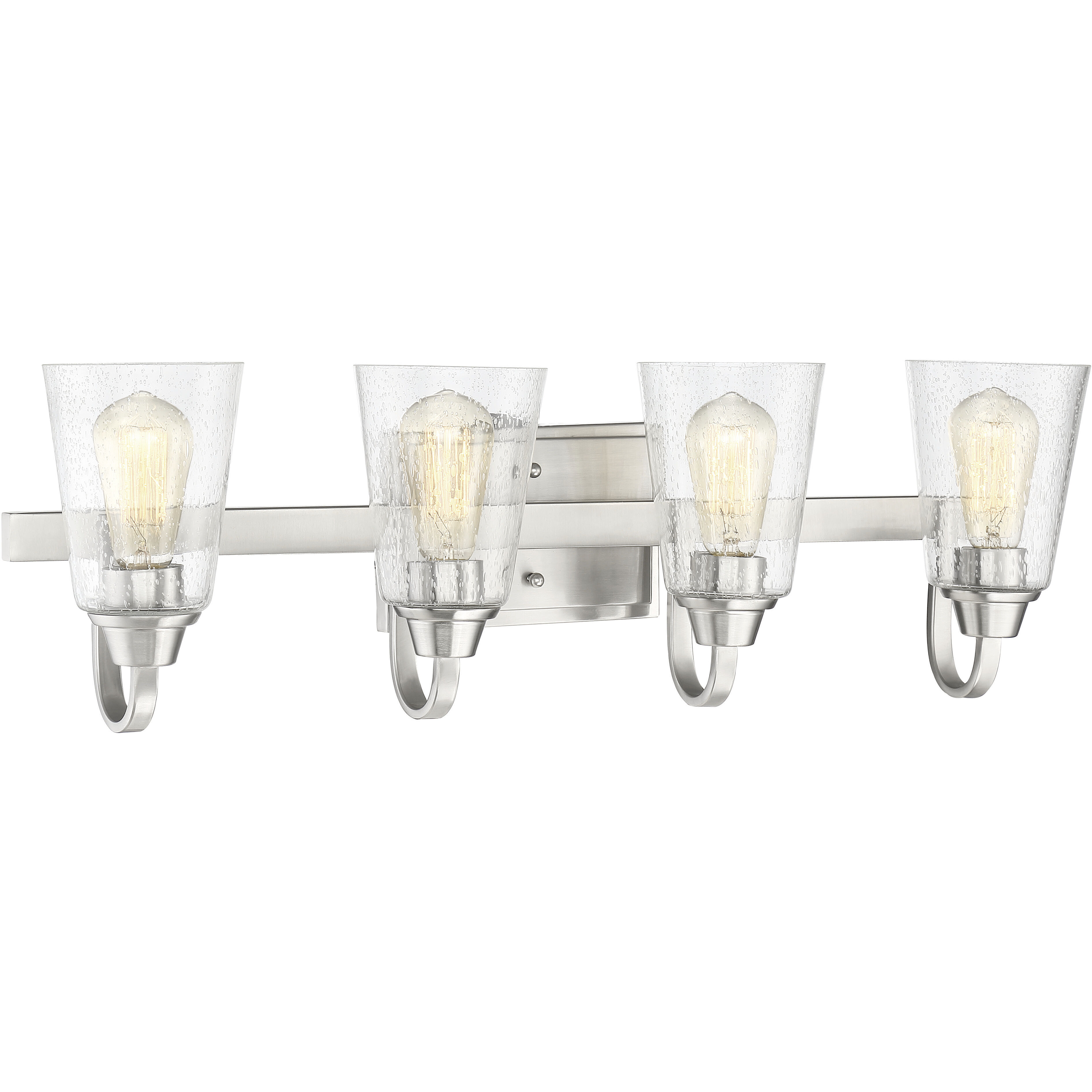 Neighborhood Grace 4 Light 28 inch Brushed Polished Nickel Vanity Light Wall Light, Neighborhood Collection