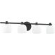 Valentina 4 Light 30 inch Matte Black Vanity Light Wall Light