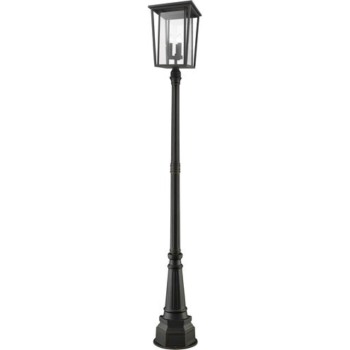 Seoul 3 Light 105.5 inch Oil Rubbed Bronze Outdoor Post Mounted Fixture in 33