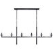Kelly Wearstler Liaison 6 Light 62 inch Bronze Linear Chandelier Ceiling Light in (None), Large