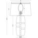 Dorian 29.75 inch 150.00 watt Off-White Table Lamp Portable Light