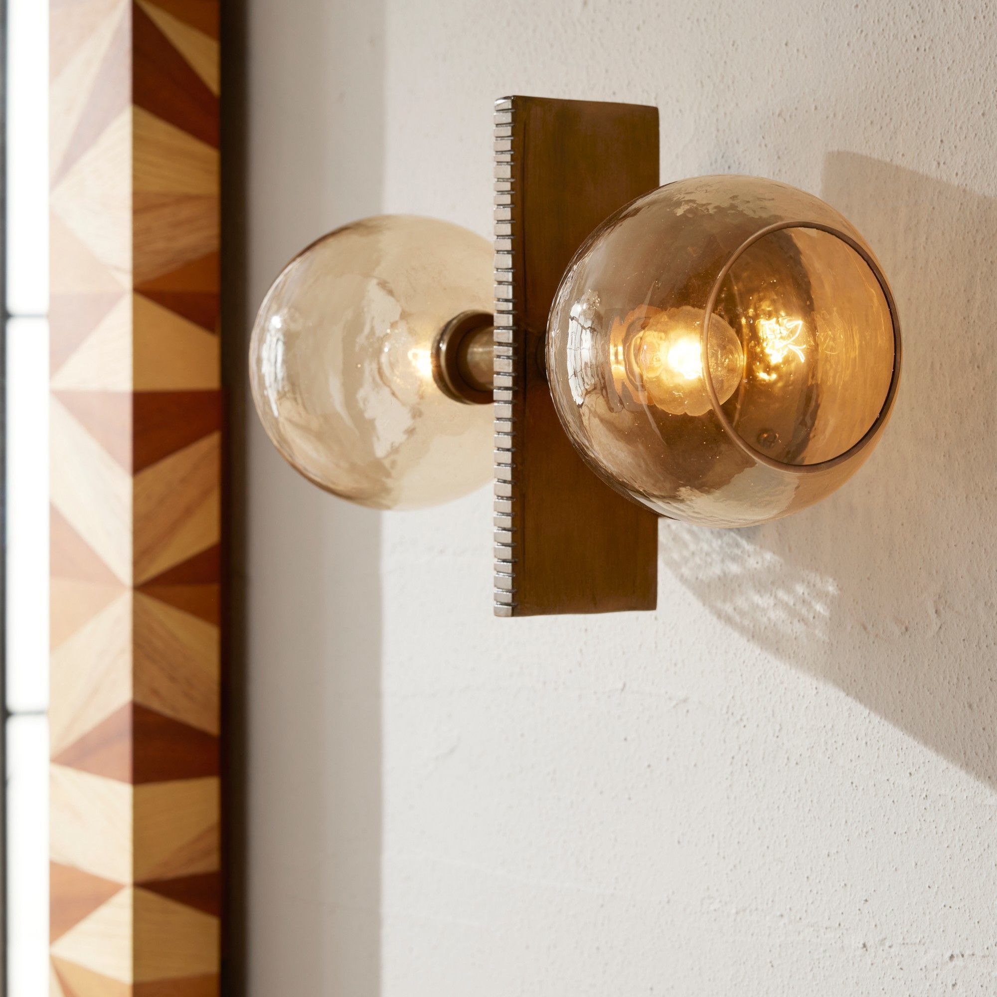 Chamberlin 2 Light 13 inch Smoke Sconce Wall Light