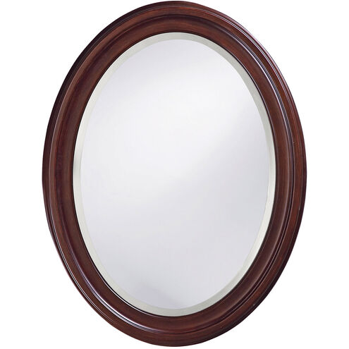 George 33 X 25 inch Chocolate Brown Lacquer Wall Mirror