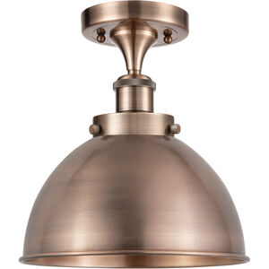 Ballston Urban LED 10 inch Antique Copper Semi-Flush Mount Ceiling Light
