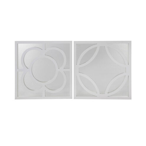 Arabella 24 X 24 inch White Wall Mirror