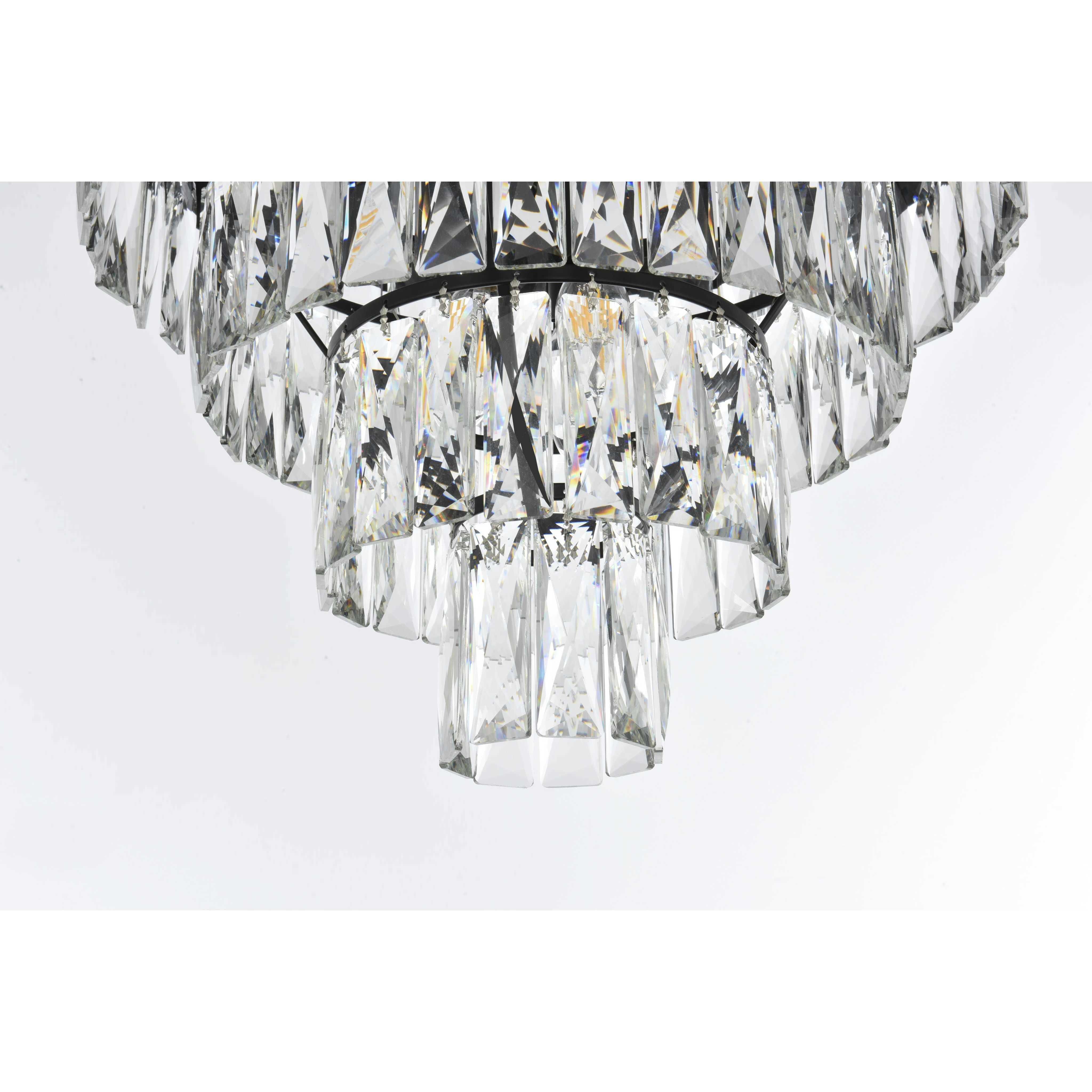 Josephine 6 Light 18 inch Black Flush Mount Ceiling Light