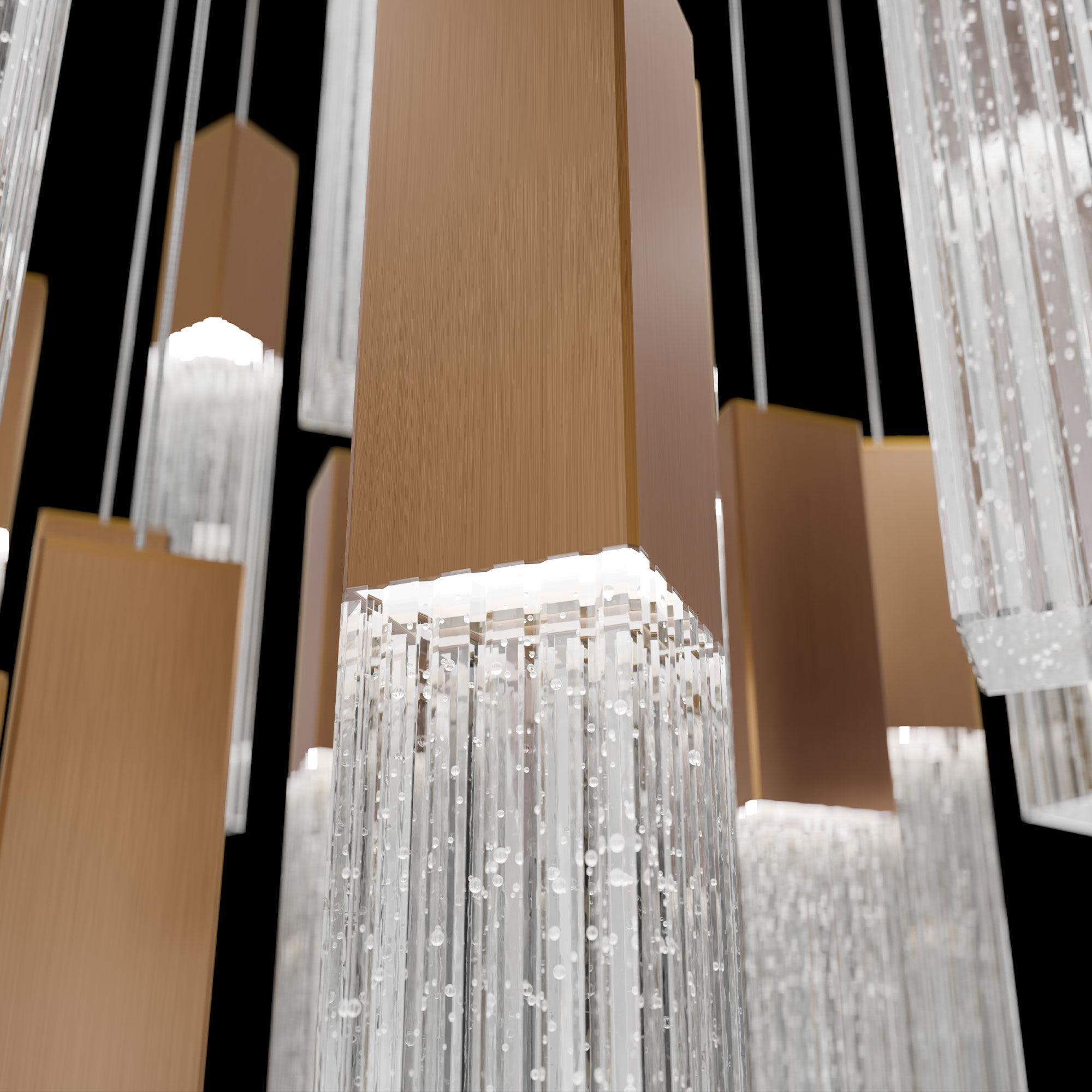 Cinema LED 25 inch Aged Brass Indoor Hanging Lighting Ceiling Light