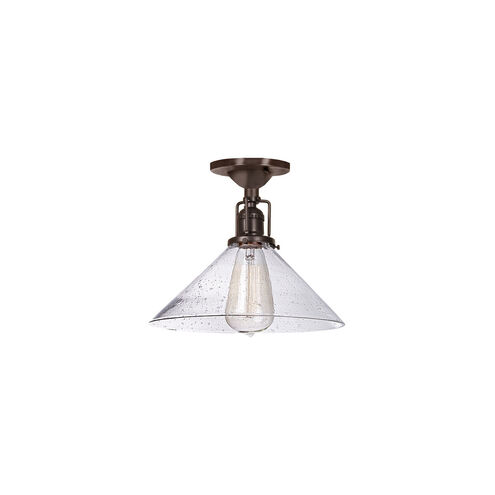 Union Square 1 Light 10 inch Oil Rubbed Bronze Flush Mount Ceiling Light in S2, Seeded