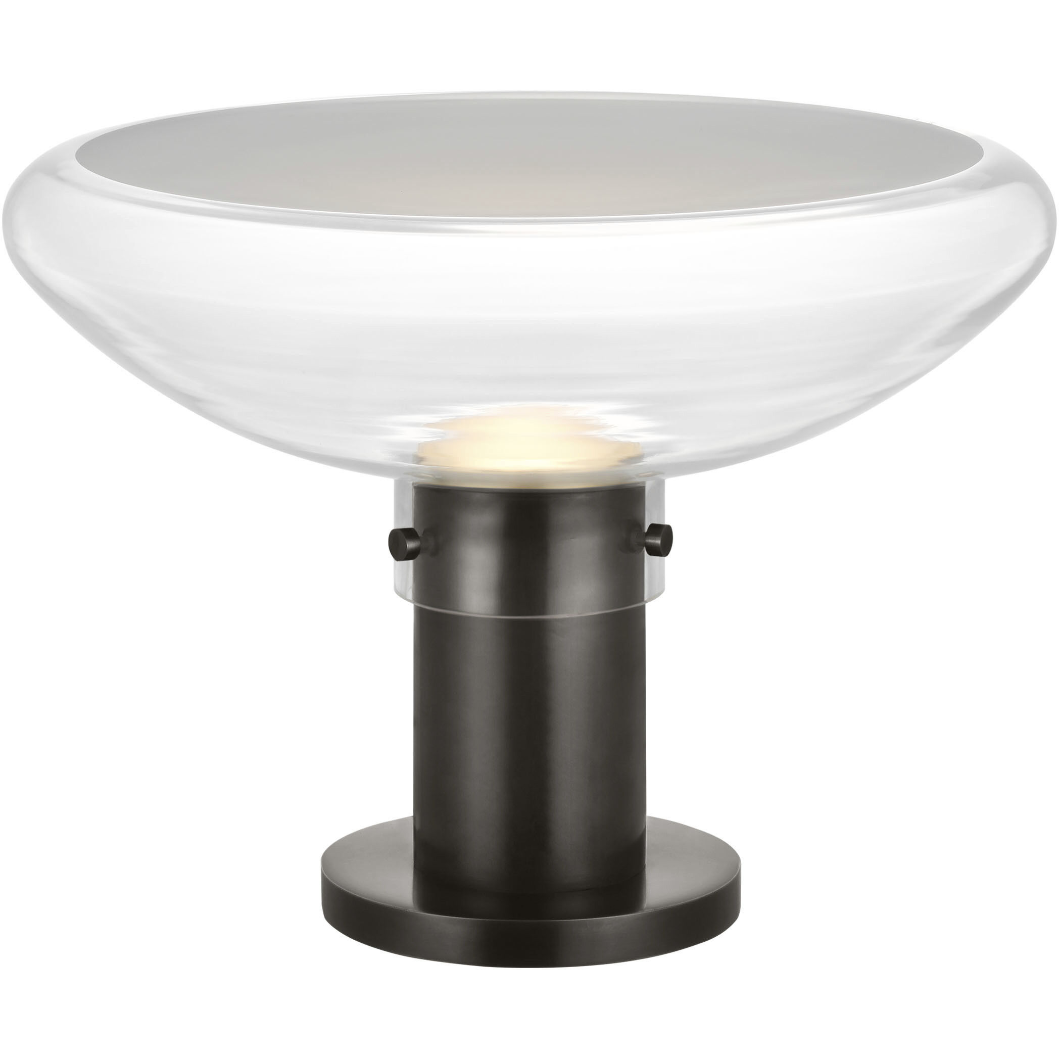 Avroko Morgan 11.8 inch 14.00 watt Burnished Bronze with Clear Glass Table Lamp Portable Light