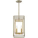 Berlin 4 Light 9.25 inch Argentum and Gold Pendant Ceiling Light