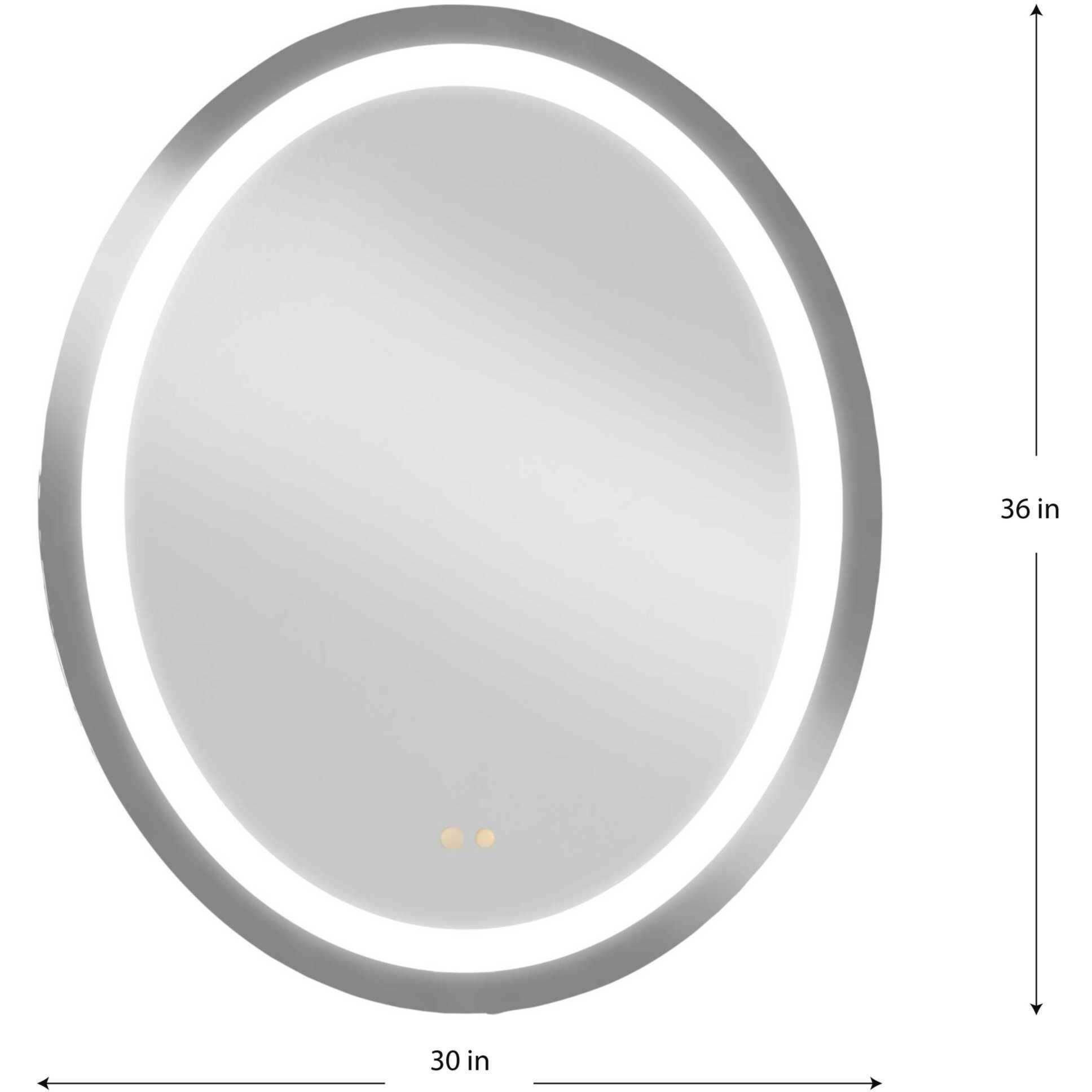 Captarent LED 36 X 30 inch White LED Mirror, Progress LED