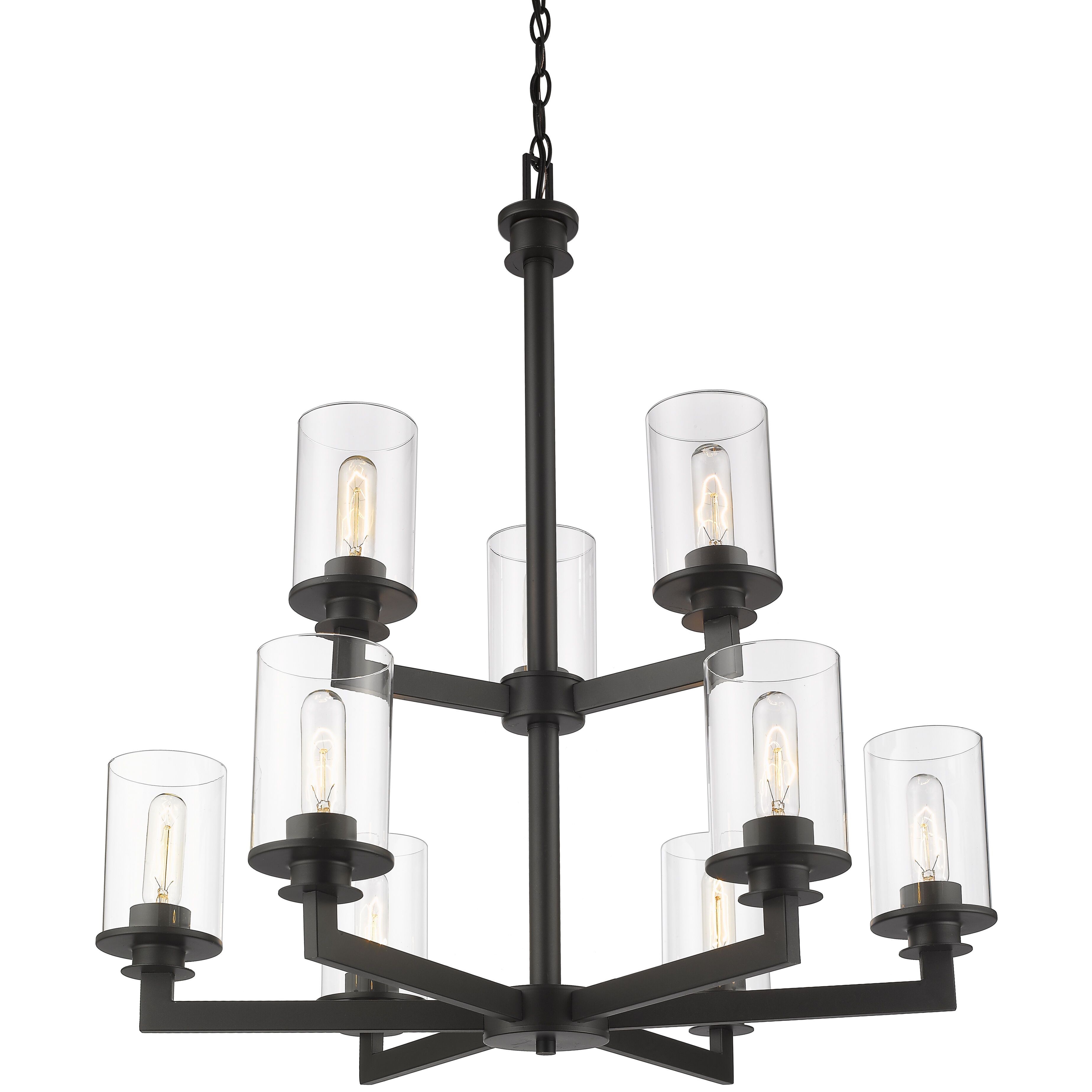 Savannah 9 Light 29 inch Bronze Chandelier Ceiling Light